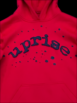 PRE-ORDER UpRise Official “STATEMENT” Puff Printed Hoodie (Black & Red)