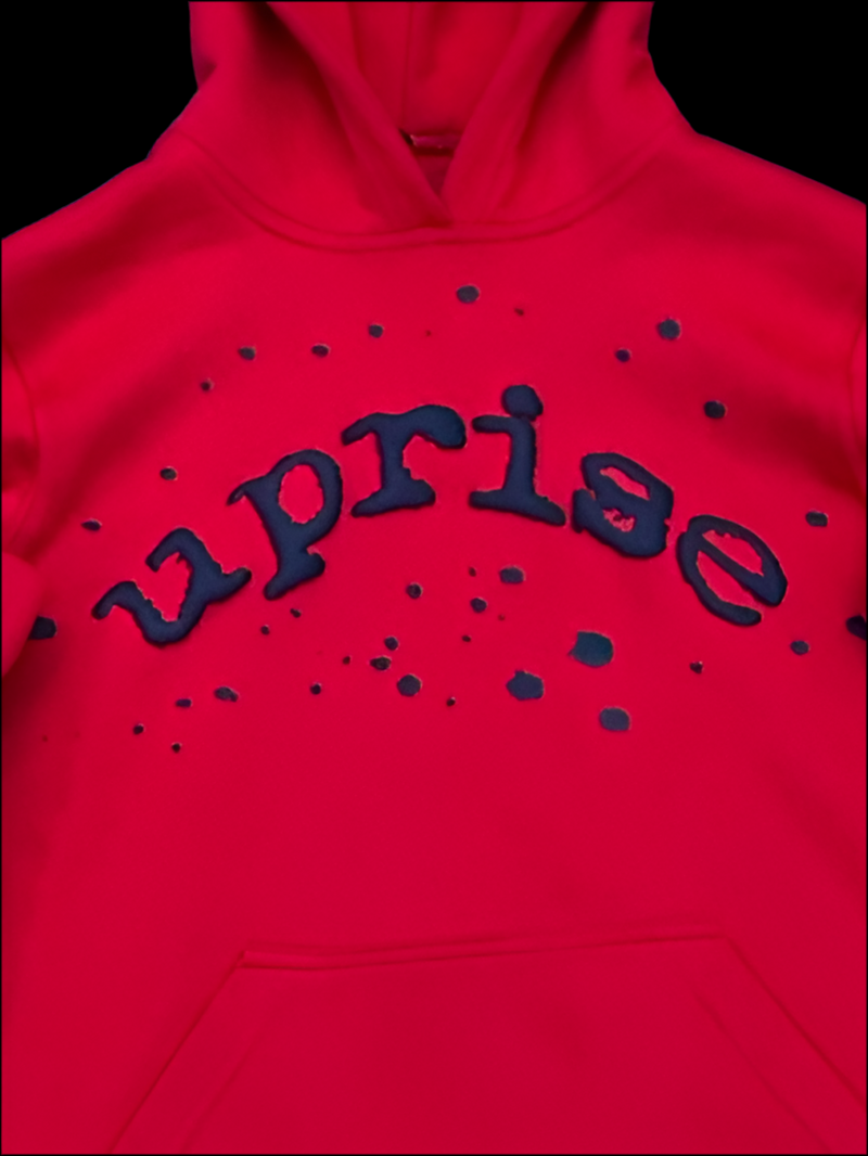 PRE-ORDER UpRise Official “STATEMENT” Puff Printed Hoodie (Black & Red)